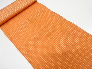 アンティーク　水玉模様織り出し　八寸帯地反物